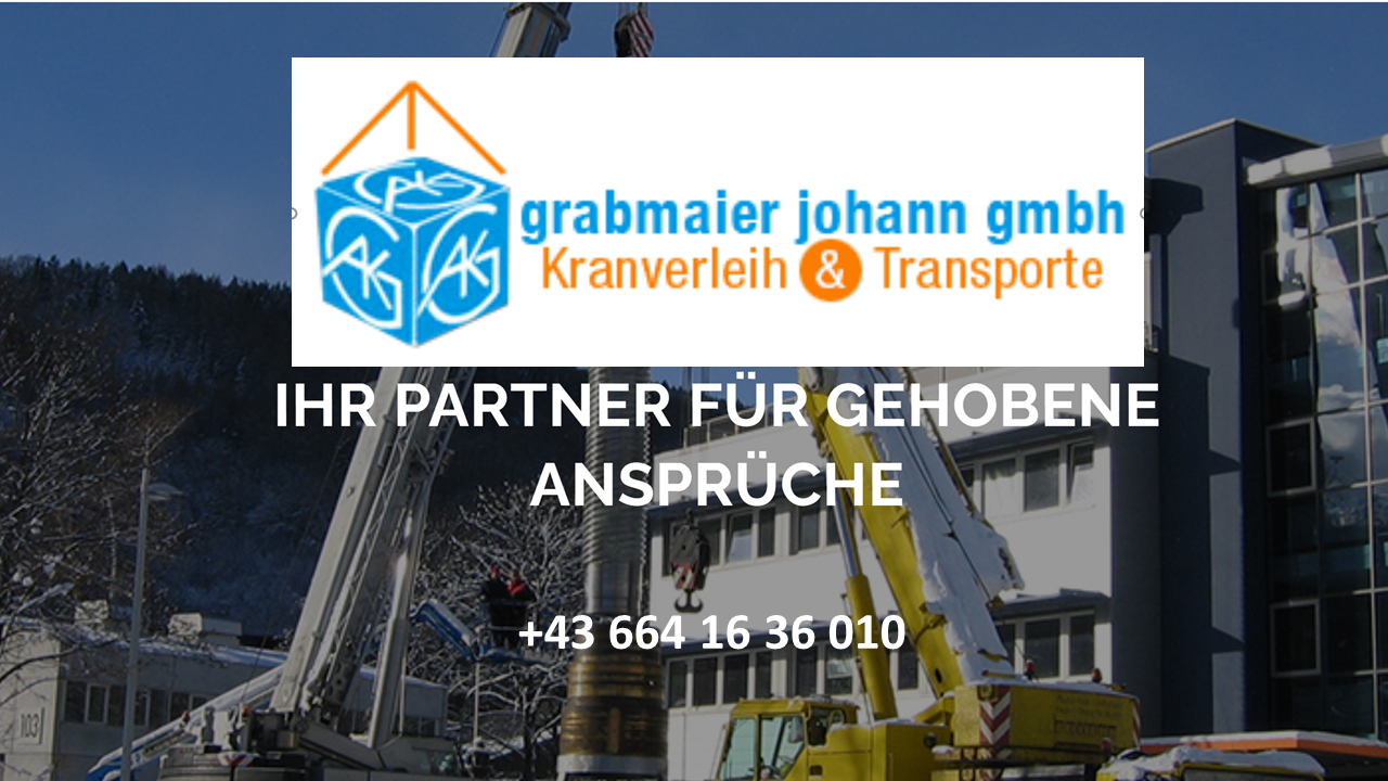 Grabmaier Johann GmbH – Kranverleih & Transporte