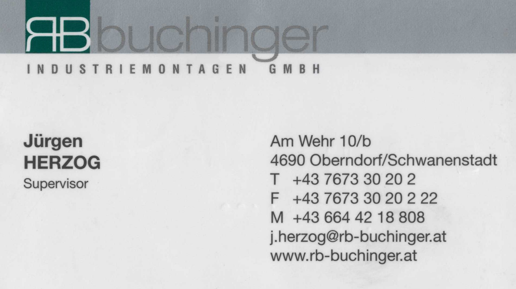 RB Buchinger Industriemontagen GmbH